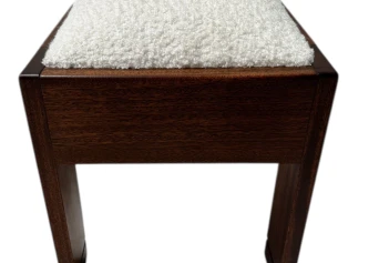 Art Deco Modernist Stool by J.A. Muntendam for L.O.V. Oosterbeek, 1920s